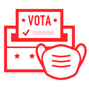 votar de forma segura en persona coronavirus