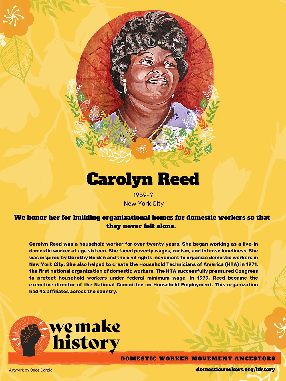 Domestic Worker Ancestors: Carolyn Reed