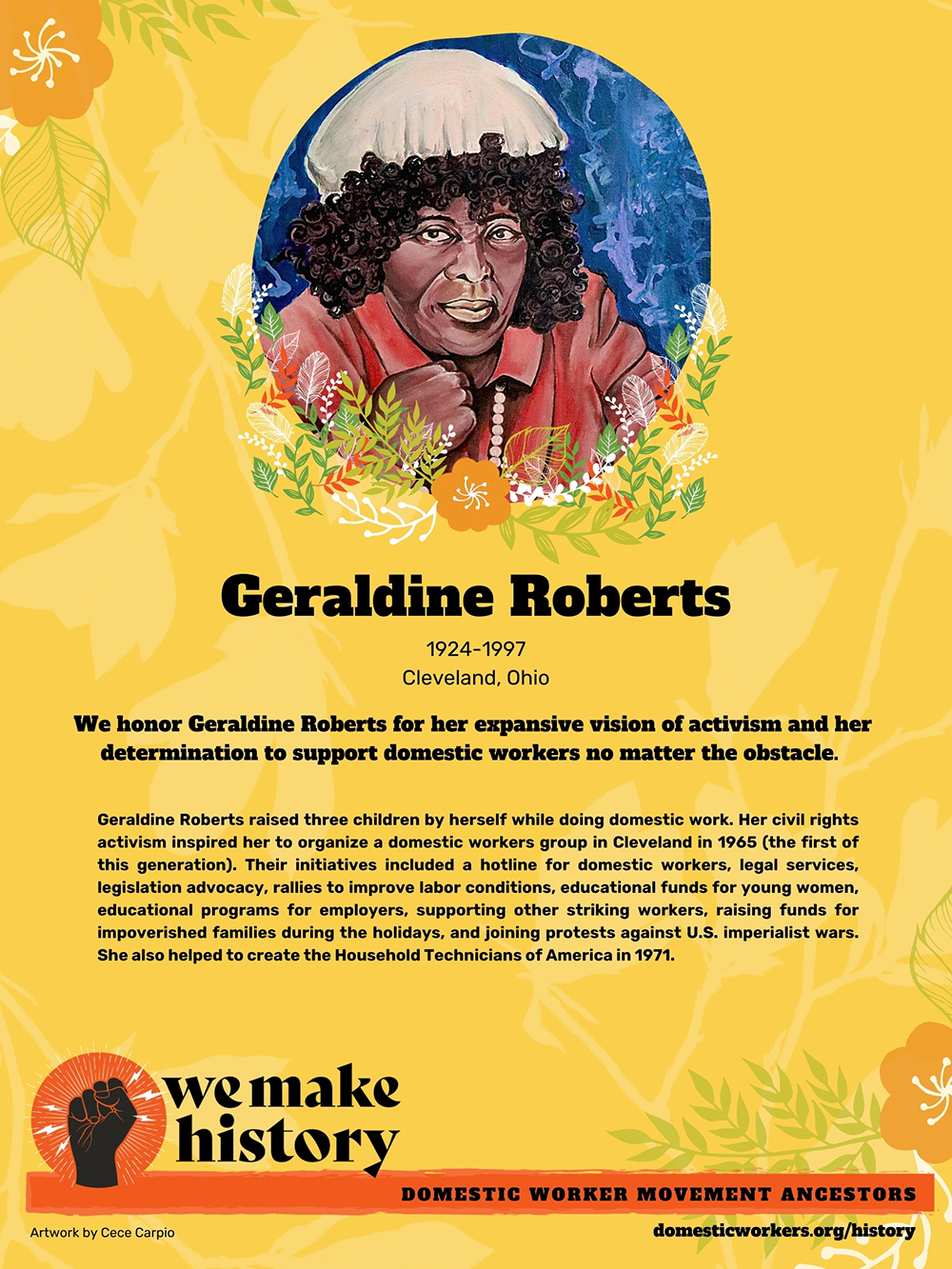 Domestic Worker Ancestors: Geraldine Roberts