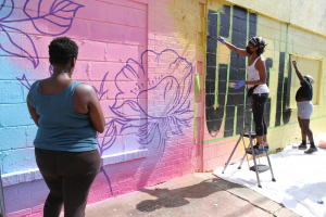 Dorothy Bolden Mural Series in Atlanta, Georgia.