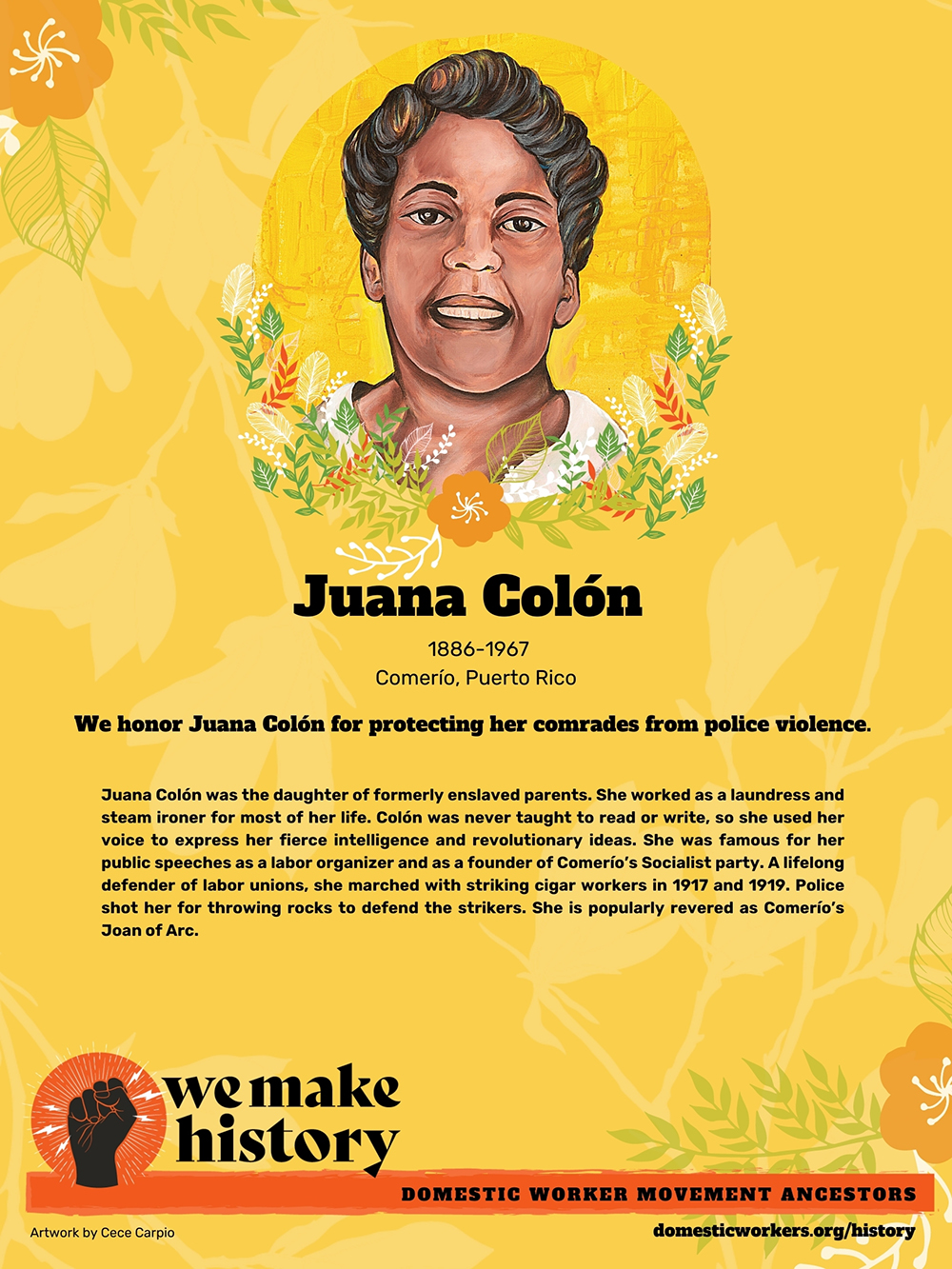 Domestic Worker Ancestors: Juana Colon