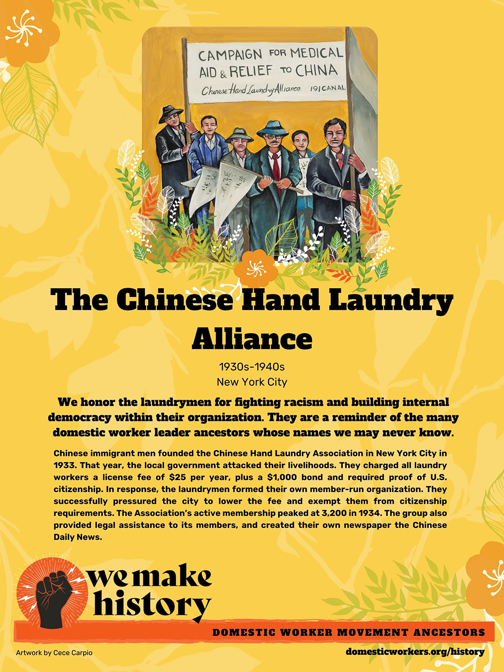 Domestic Worker Ancestors: The Chinese Hand Laundry Alliance