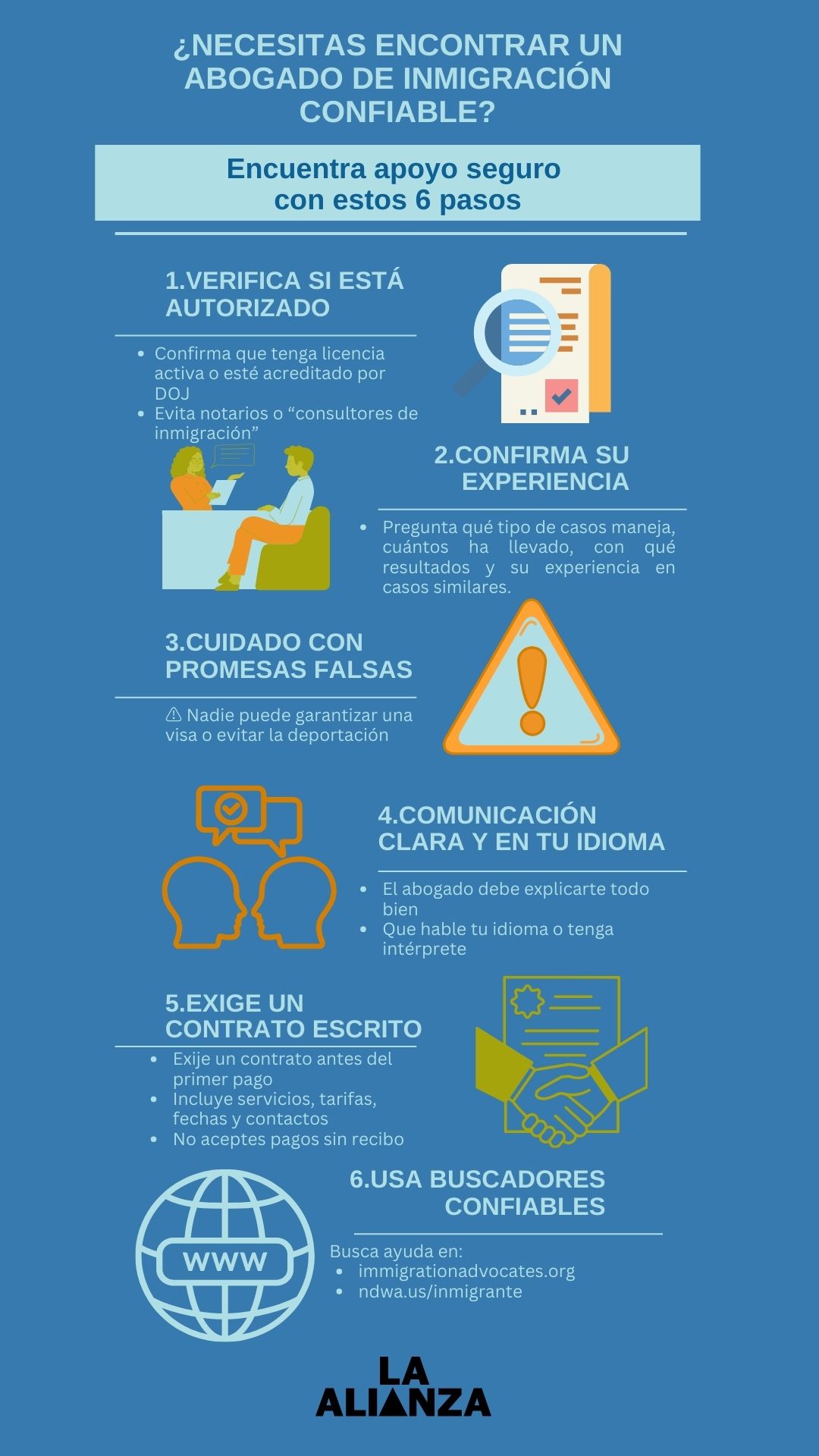 Guía práctica para encontrar abogados de inmigración confiables