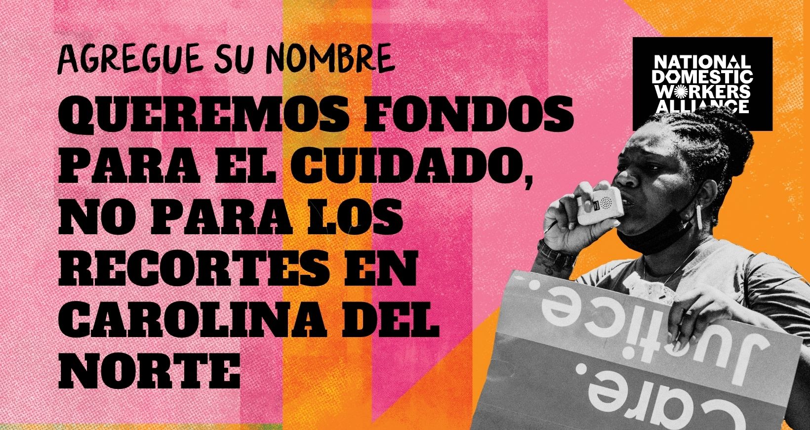 Queremos fondos para el cuidado, no para los recortes en Carolina del Norte